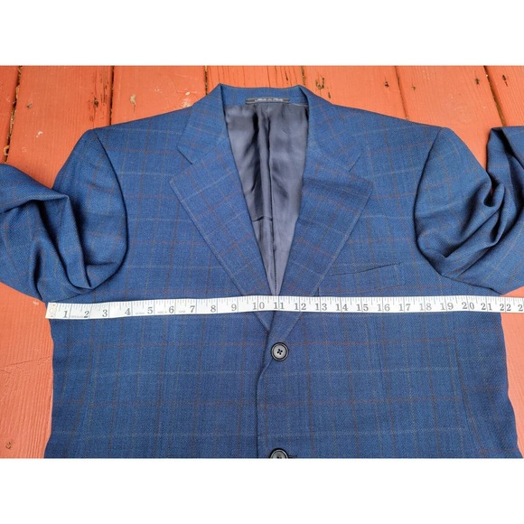 Ermenegildo Zegna Blue Wool Single Breasted Blazer Sport Coat EUR 40R - Picture 5 of 15